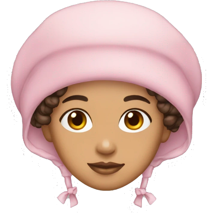 lightskin pink bonnet emoji