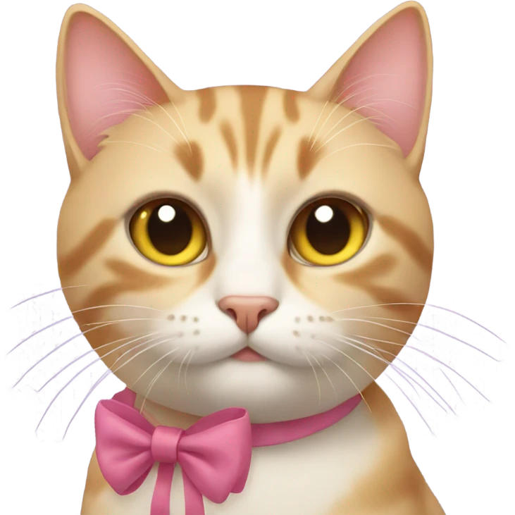 Cat with bow emoji