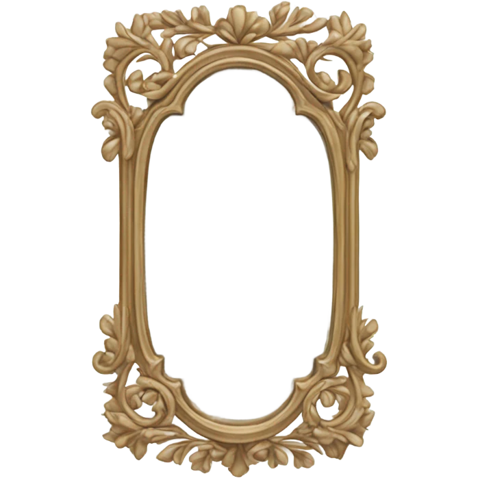 Realistic cute little mirror emoji