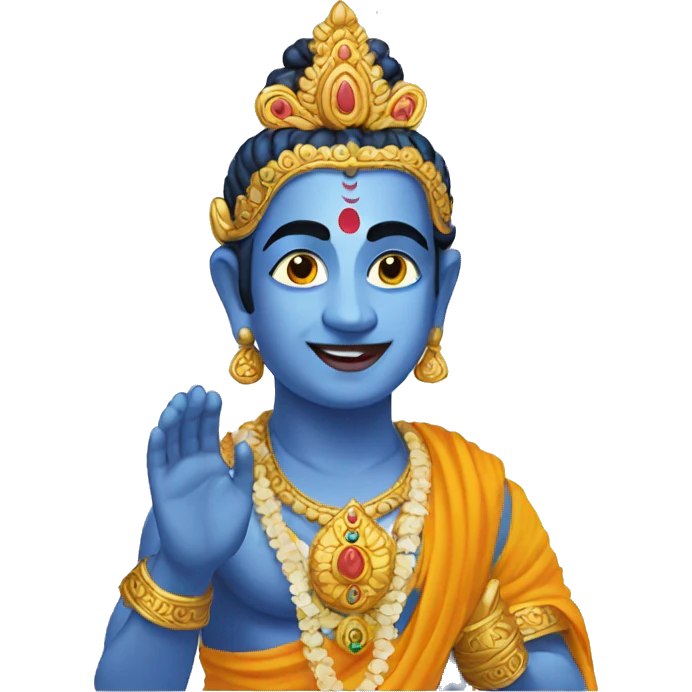 Krishna lotus emoji