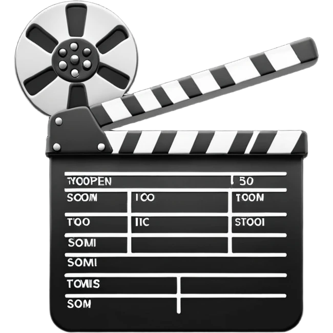 Film clapper emoji