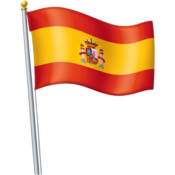 Spain flag, simple and bold, no text emoji