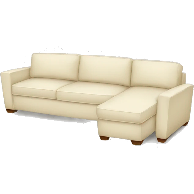Cream sectional couch  emoji