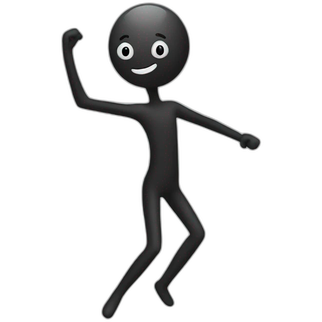 stickman who dances emoji