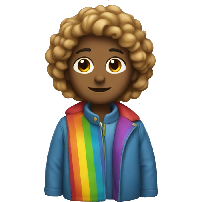 rainbow coat emoji