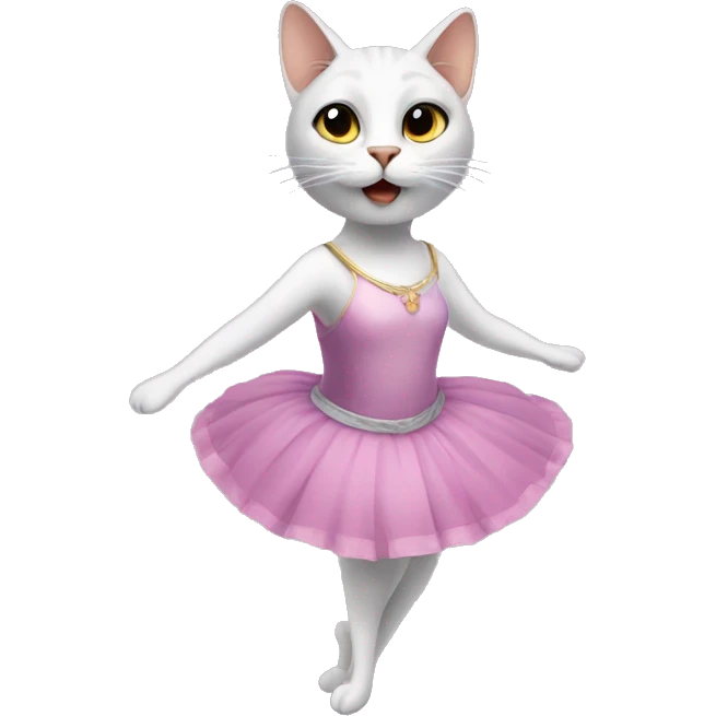 Cat as a balerin emoji