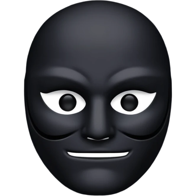 black mask  emoji