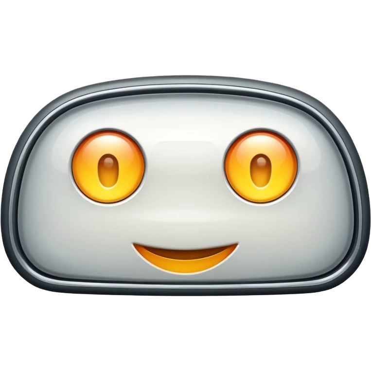 high beam car headlights, rounded semicircle with long lines pointing right, soft glossy finish, subtle gradients, clean and minimal, Apple emoji style emoji
