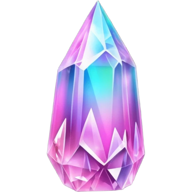 pink iridescent nebula crystal shard emoji