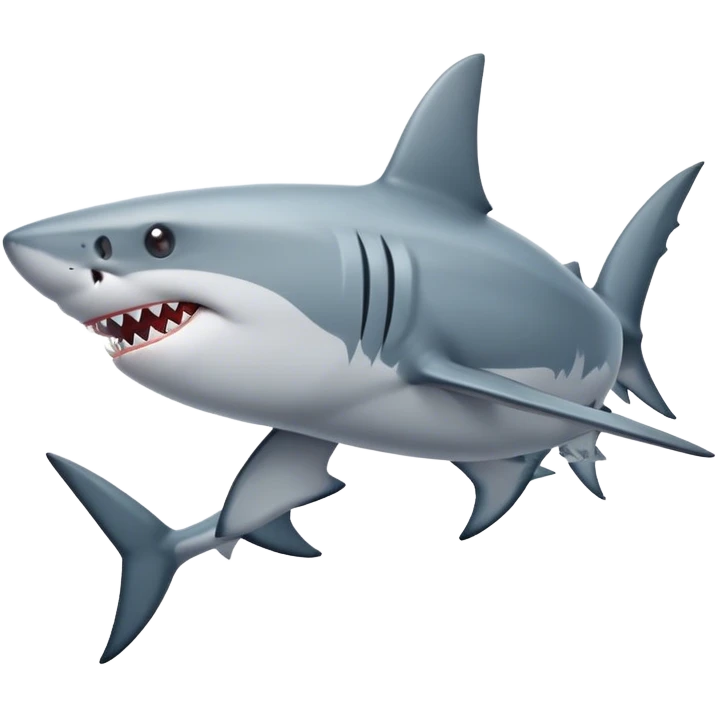 Shark with tail up  emoji