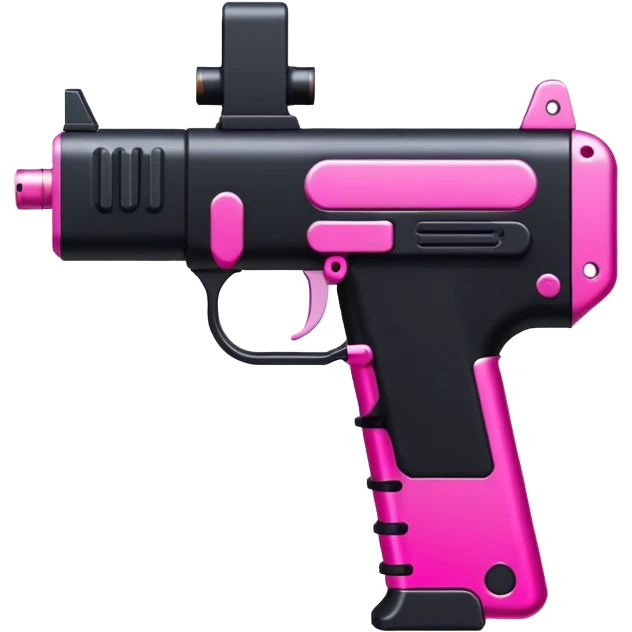 Black and pink uzi emoji
