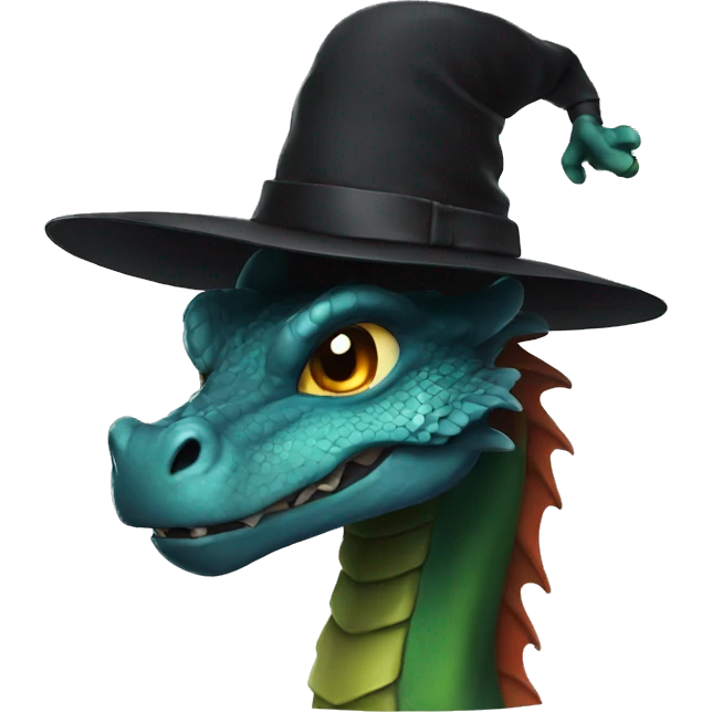 dragon with black hat emoji