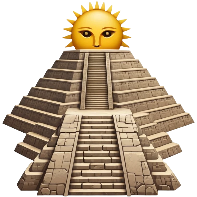Teotihuacan pyramid of the sun emoji