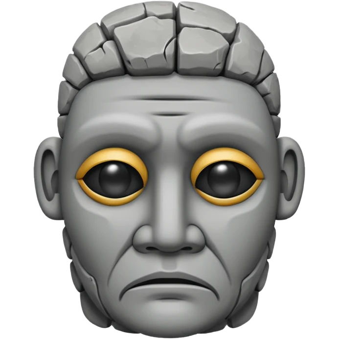 Make this emoji in professional vesion 🗿 emoji