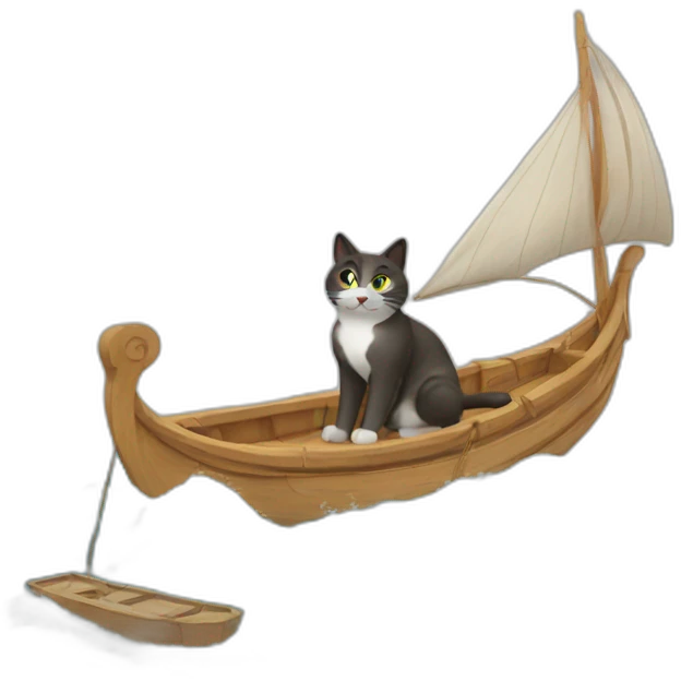 cat-on-greek-boat emoji
