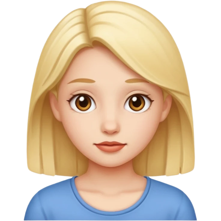 دختری که emoji