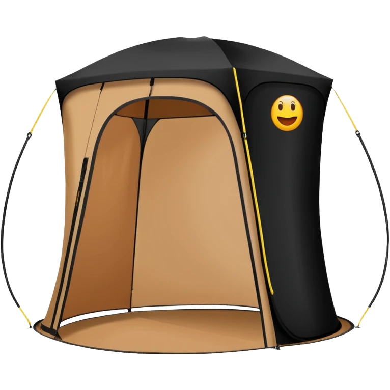 Tall Oval Narrow Pop up spray tan tent emoji