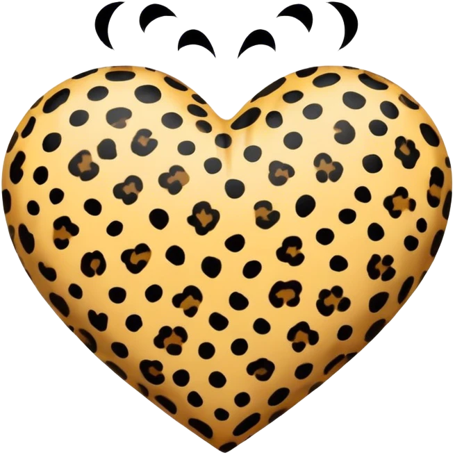 leopard heart emoji