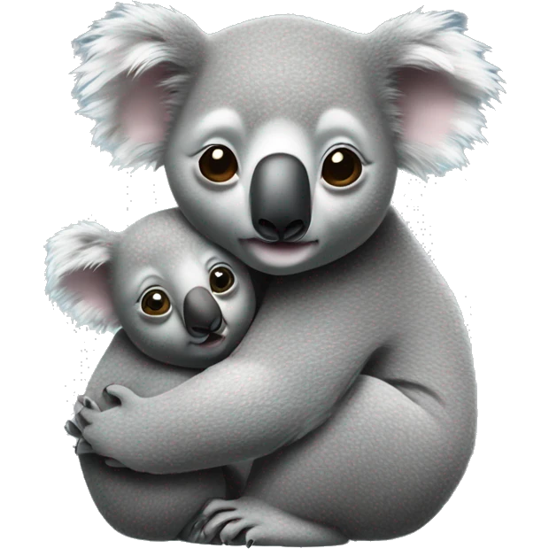  Realistic Mama koala hugging baby koala emoji