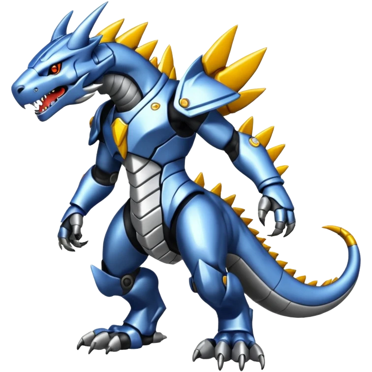  Cool Edgy Shiny Greymon-Vernid-Weregarurumon full body emoji