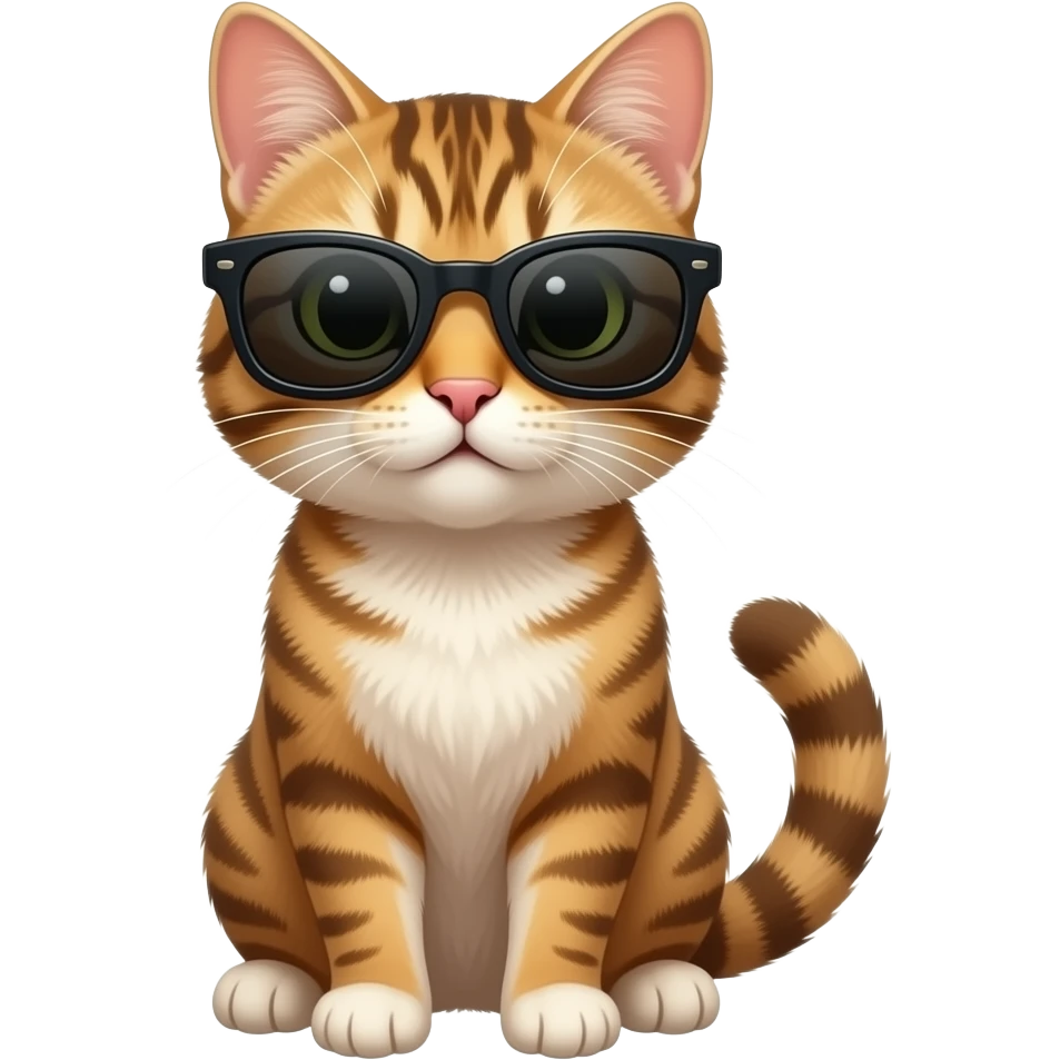 Cat wearing sunglasses emoji