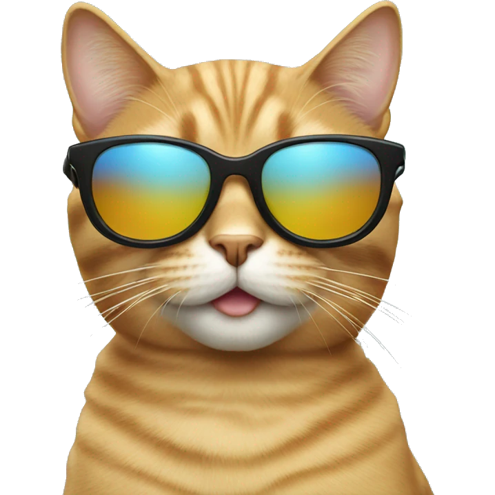 Cat with sunglasses emoji