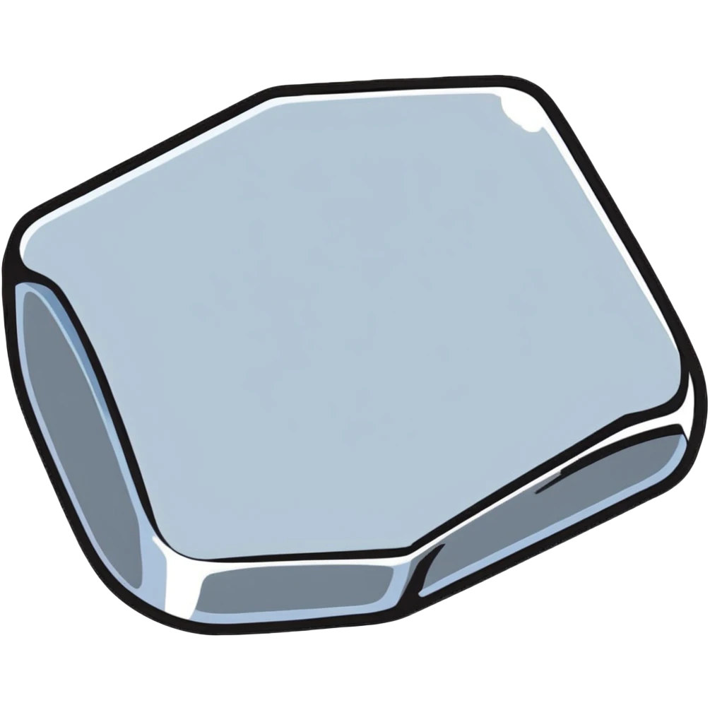 silver metallic germanium chunk emoji