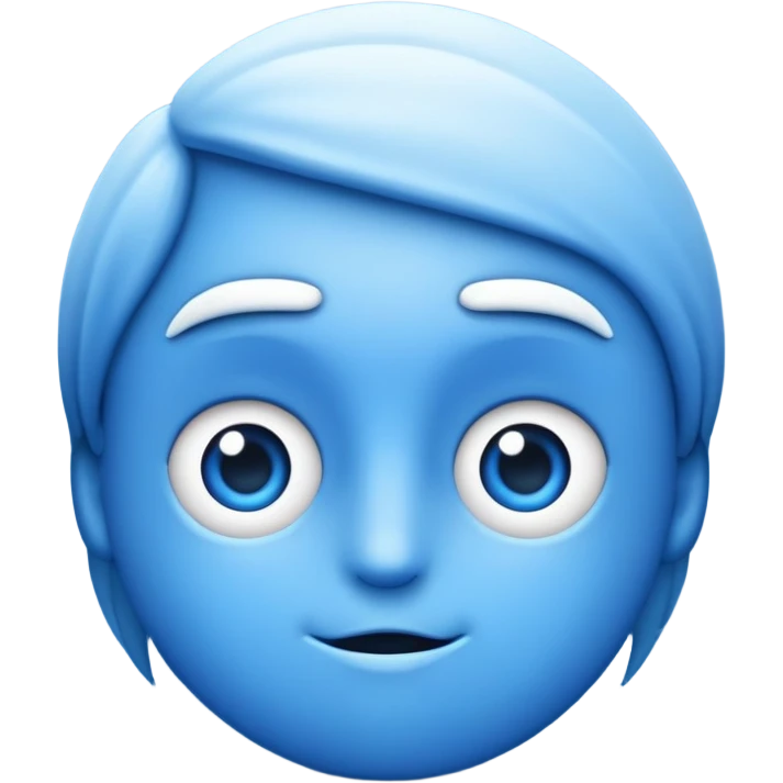 👀 en azul emoji