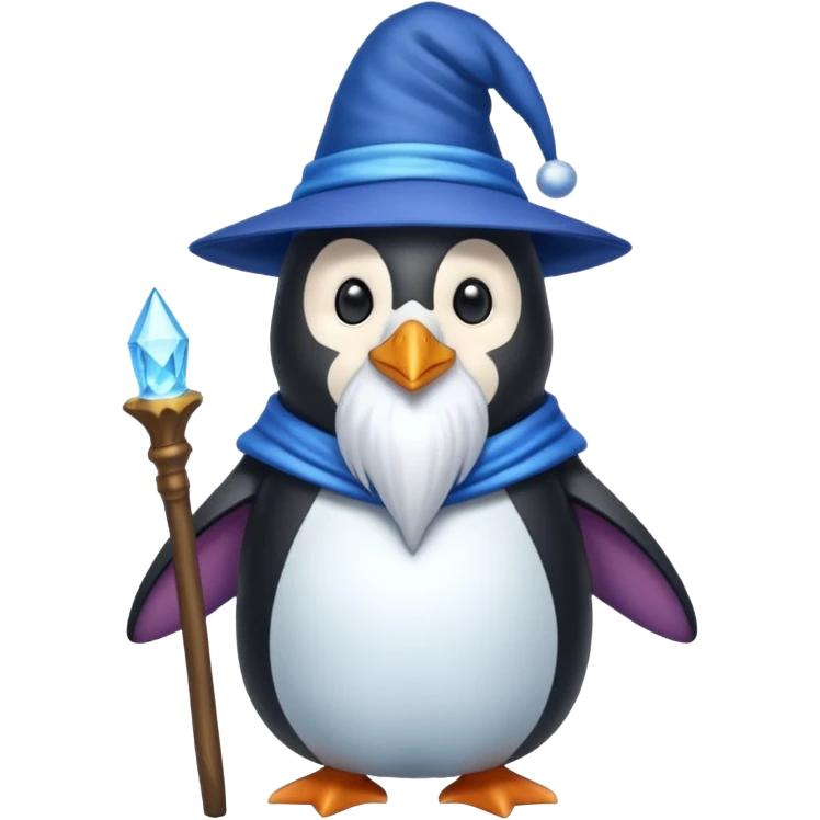 Penguin Wizard emoji