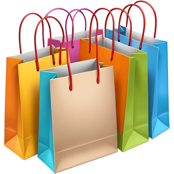 Multiple shopping bags emoji
