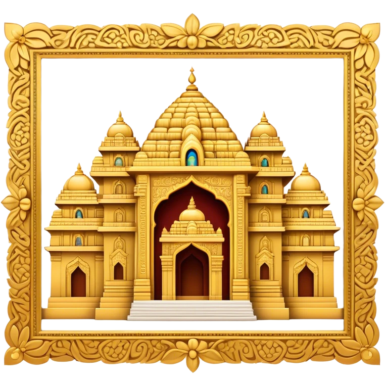 Tirupati Balaji Temple Landmark Emoji – Showcasing the temple’s golden entrance and intricate carvings. emoji