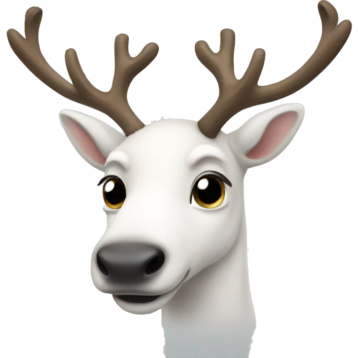 white-reindeer emoji