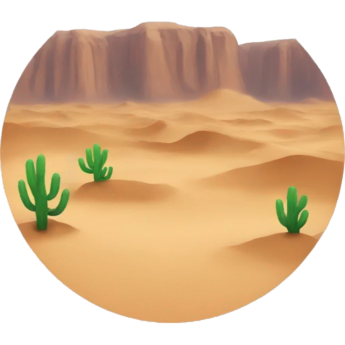 Desert without plants  emoji
