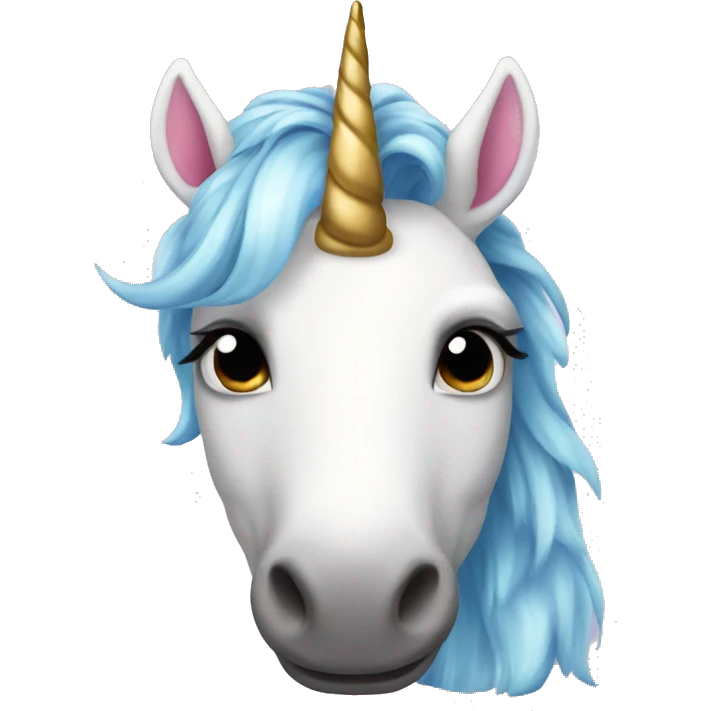 Realistic unicorn emoji