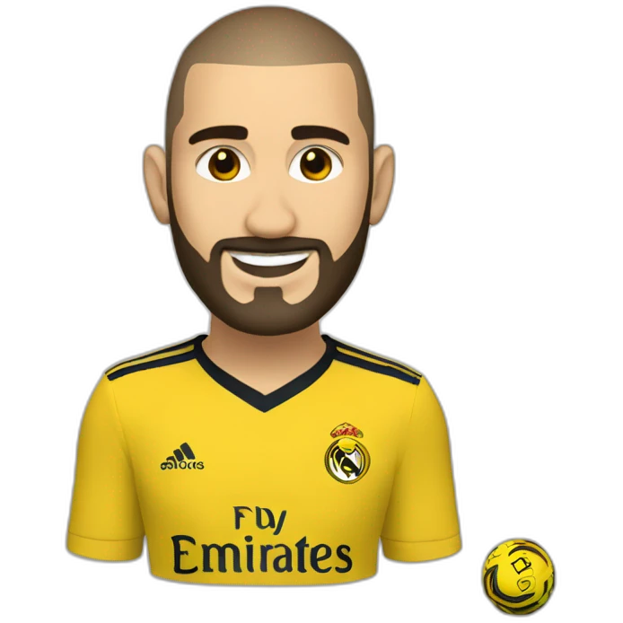 Benzema ittihad fc yellow emoji