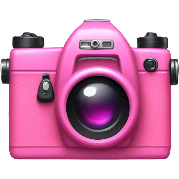 Pink camera  emoji