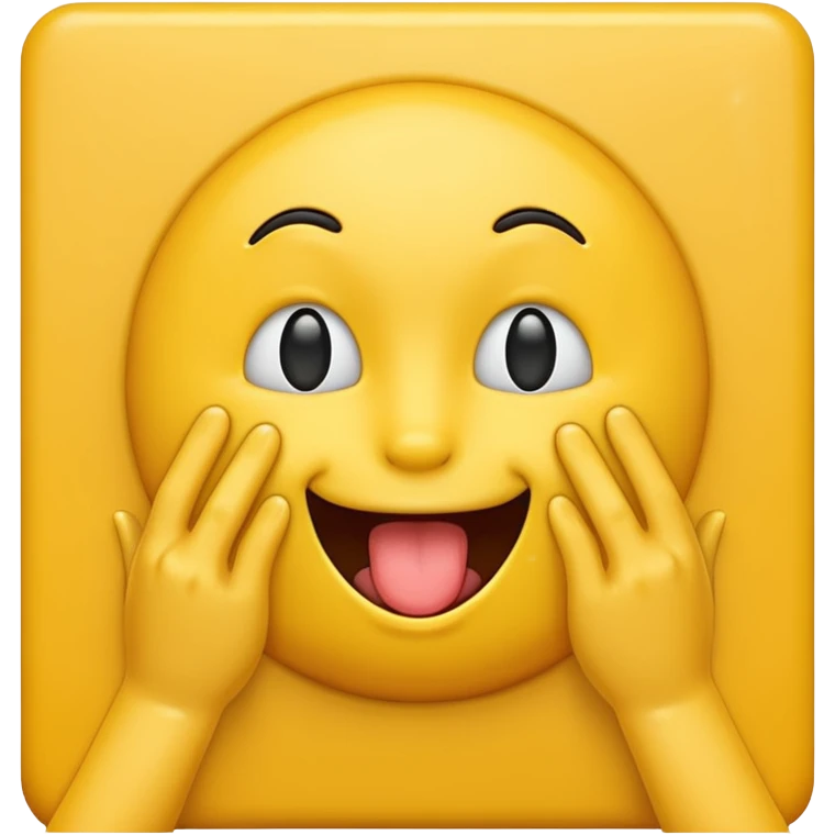 A licking emoji with hands. Imagine there’s a wall at the side and the emoji is licking it while holding it with it’s hands emoji