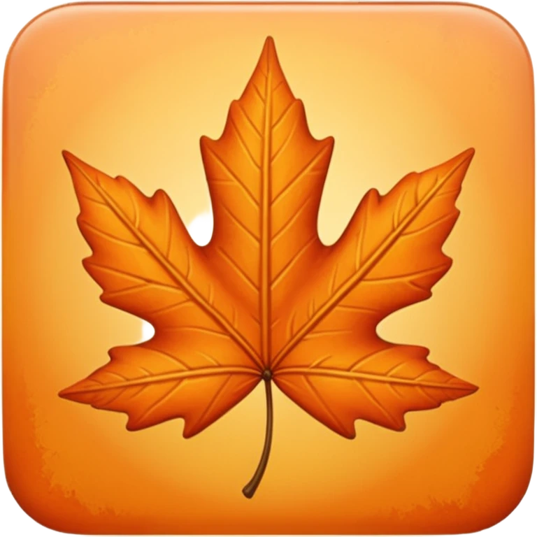 orange leave emoji