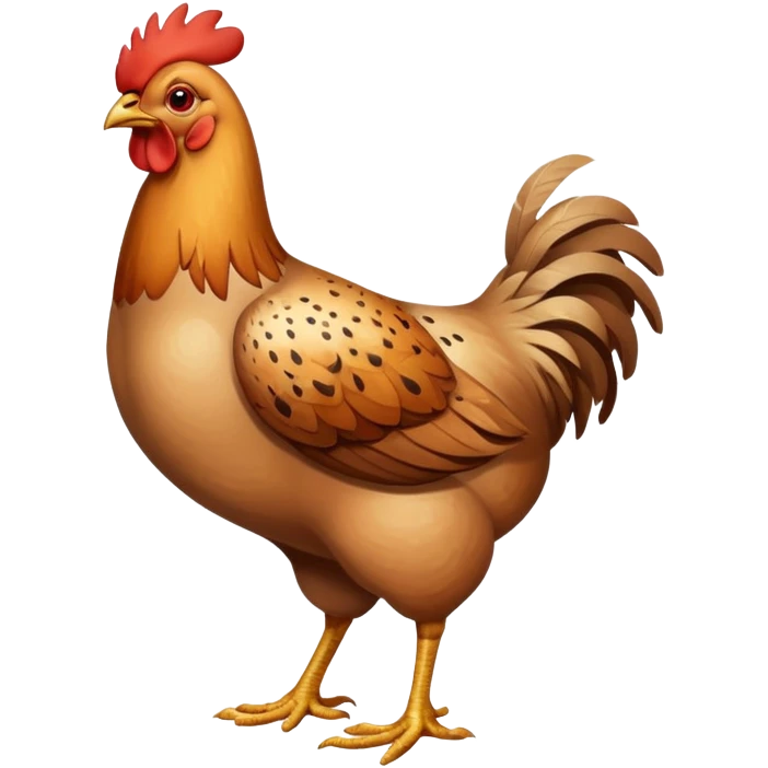 Light brown chicken emoji