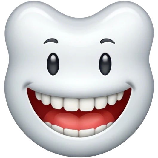 smile with missing tooth emoji