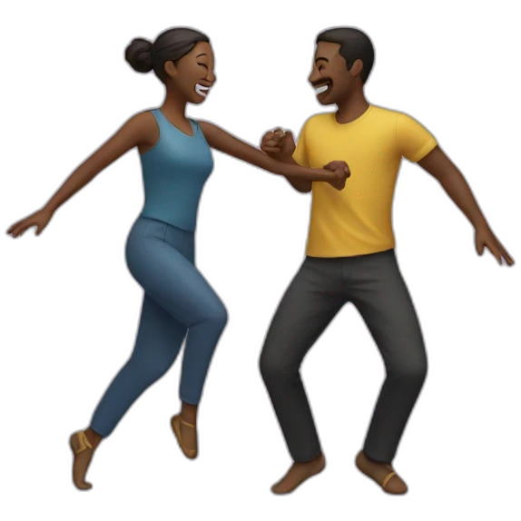 Two people dancing emoji