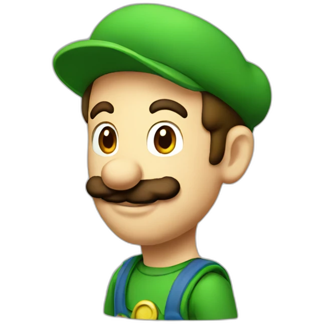 Luigi face emoji