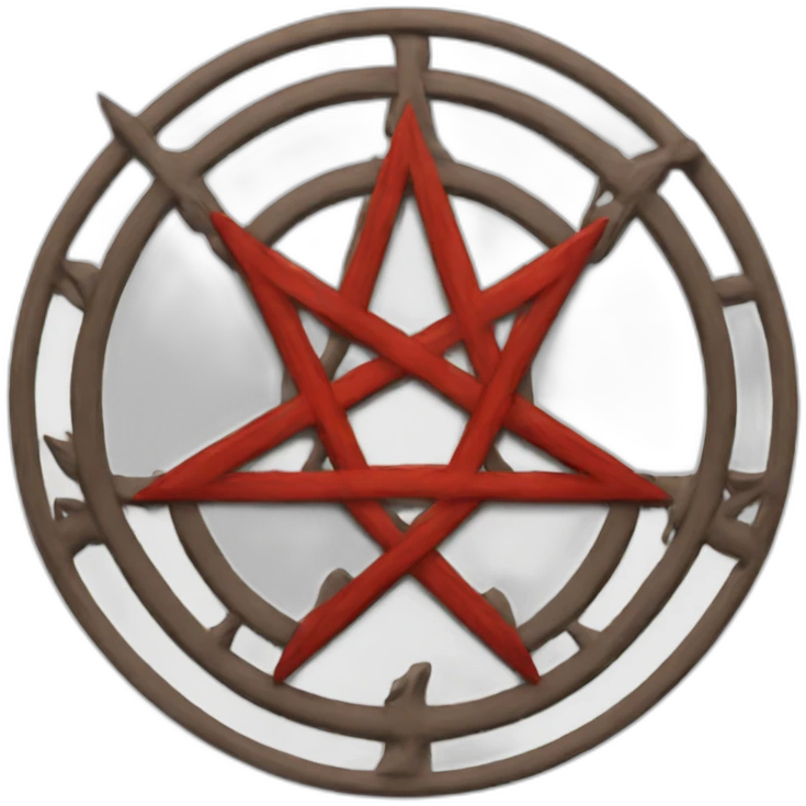 Pentagram red emoji