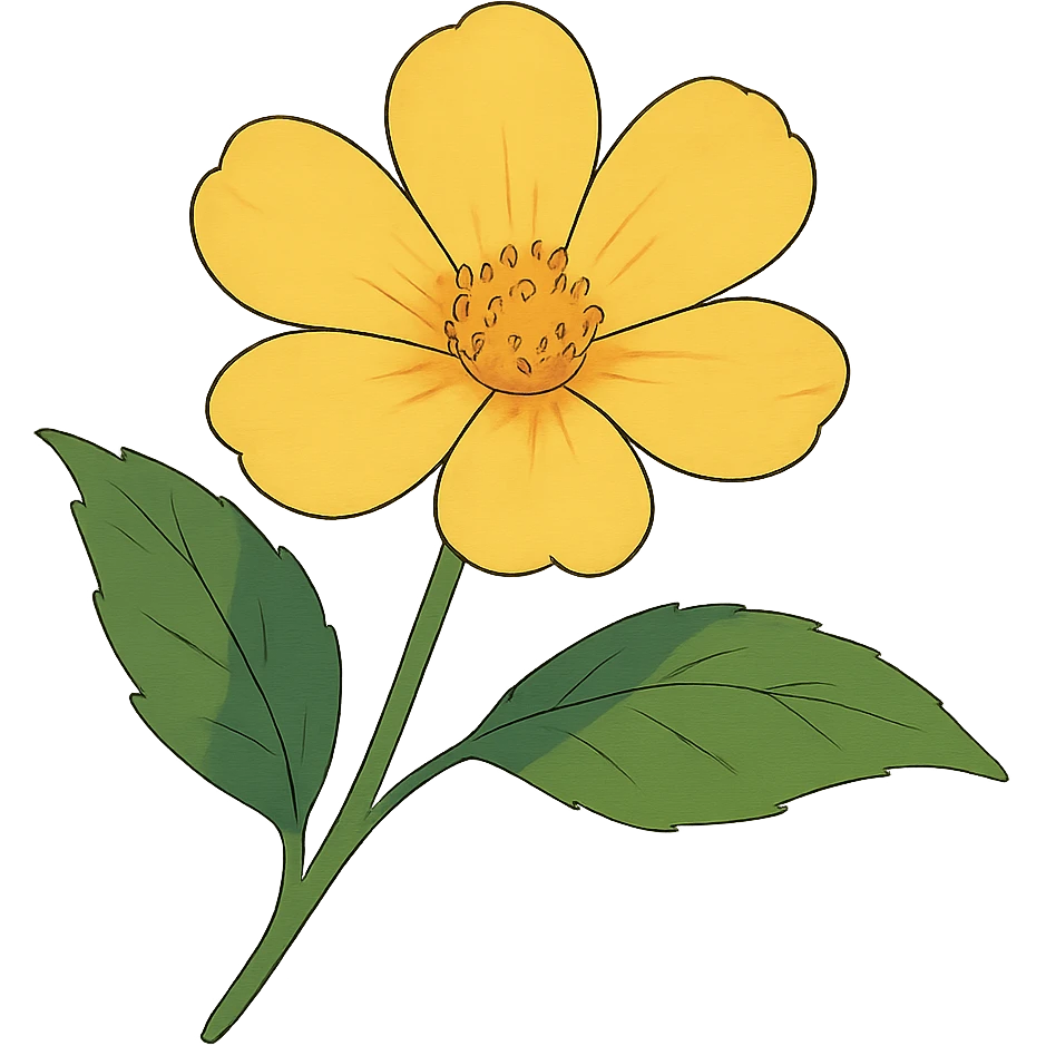 yellow flower emoji