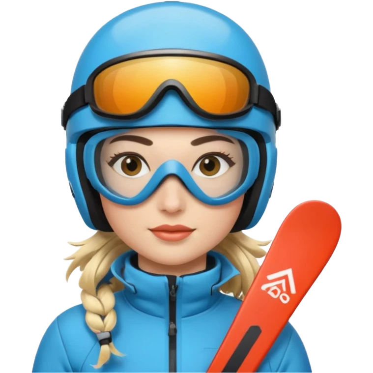 Female Skier emoji