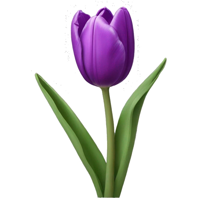 purple colour tulip emoji