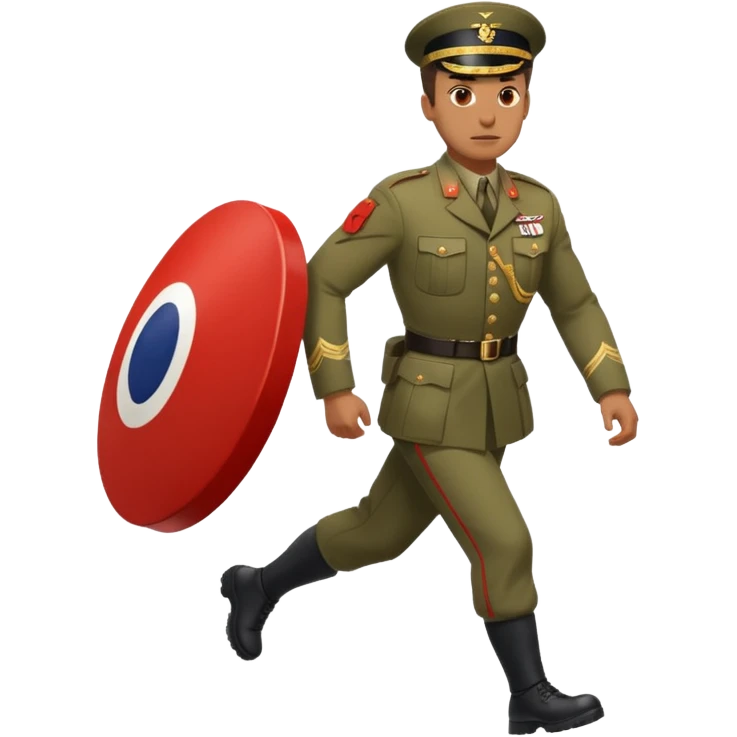 a man pushing the britian force emoji