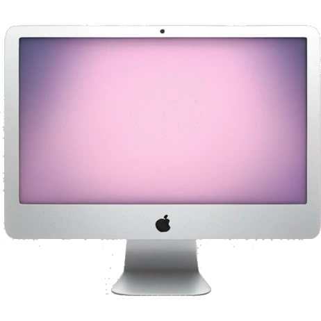light pink imac desk top computer  emoji