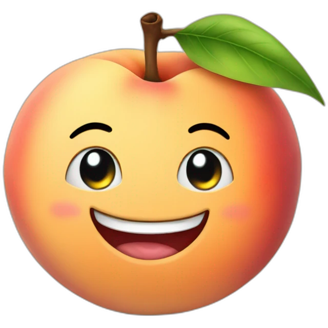 Smiling Peach emoji