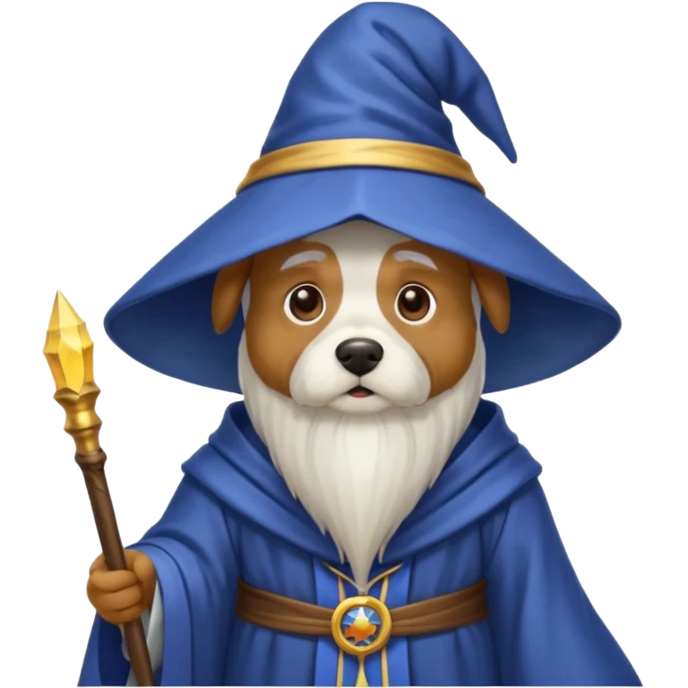 Dog wizard emoji